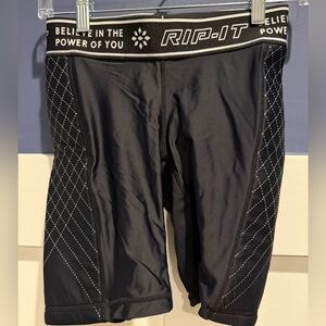 RIP-IT Women's Black Sliding Shorts NWOT Size S